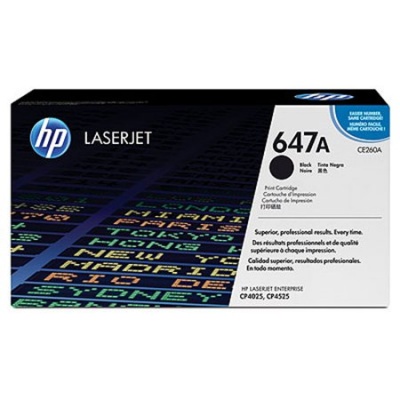 CE260A Lézertoner ColorLaserJet CP4525 nyomtatóhoz, HP 647A, fekete, 8,5k