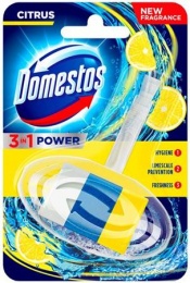 WC frissítő rúd, illatgéllel, 40 g, DOMESTOS "3 in 1", citrus