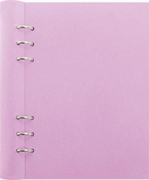 Tervező, naptár és füzet betéttel, A5, FILOFAX "Clipbook Pastel", pasztell-lila