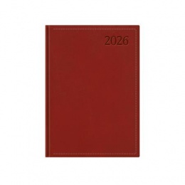 Naptár, tervező, B6, napi, TOPTIMER "Traditional", bordó