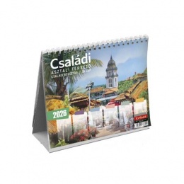 Naptár, asztali, álló, TOPTIMER "Családi tervező"