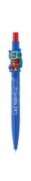 Golyóstoll, 0,8 mm, nyomógombos, ICO "Robot", kék